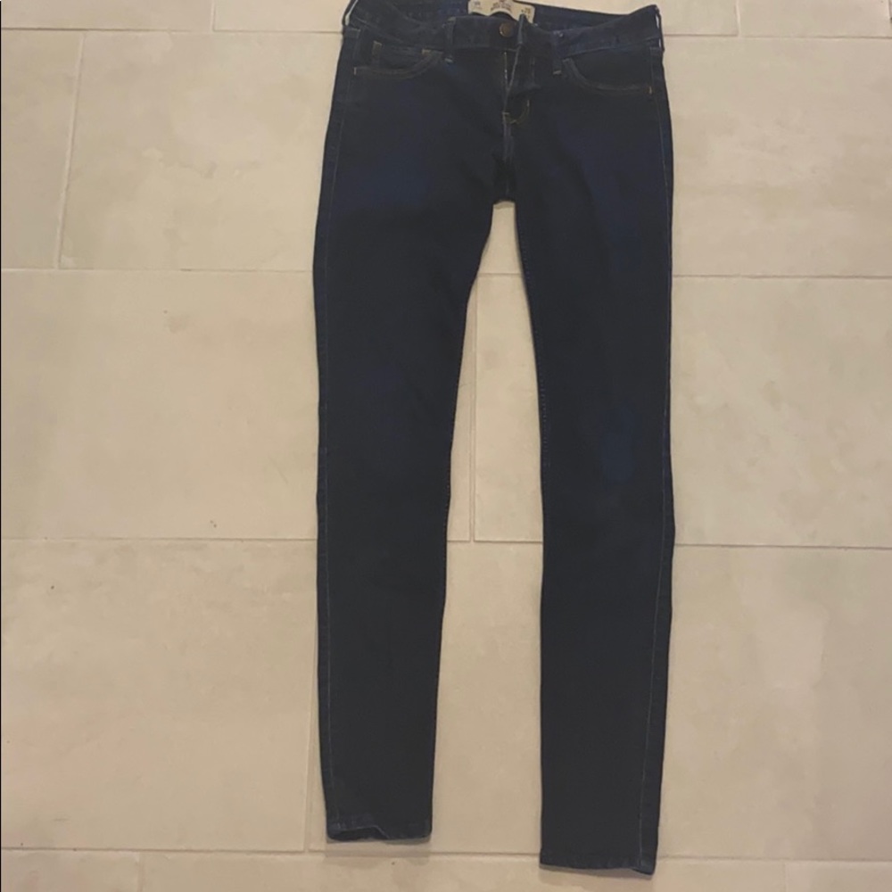 Hollister dark wash skinny jegging